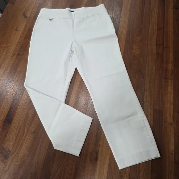 Premise White Chino's Stright Leg Stretch Size Large - Picture 1 of 9